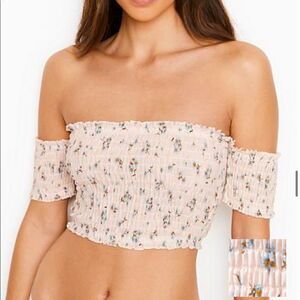 New Victoria’s Secret Sexy Tee Off-shoulder Floral Bra Top Size Large